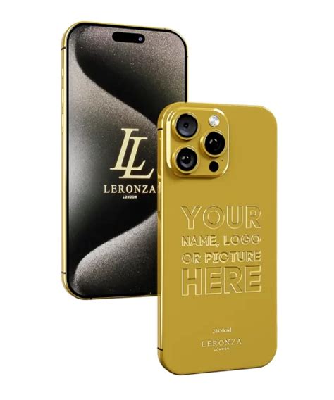 24k Gold Iphone 15 Pro And Pro Max Elite Leronza