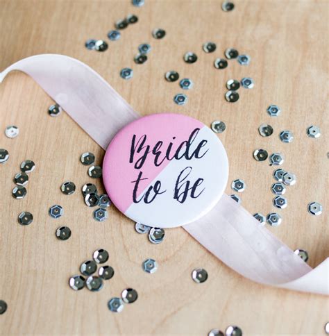 Modern Bride To Be Hen Party Badge By Sincerely May