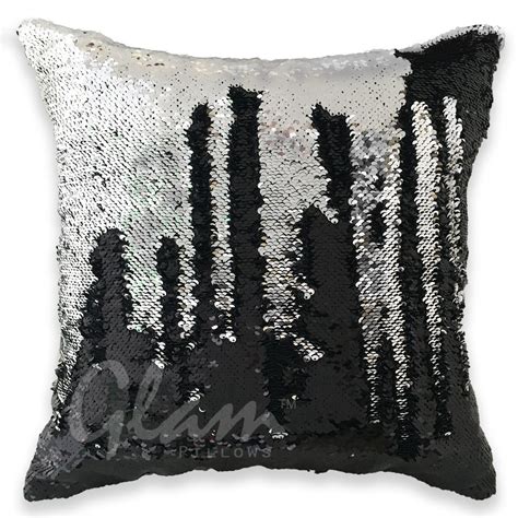 Black And Silver Reversible Sequin Glam Pillow Brown Living Room Decor Living Room On A Budget