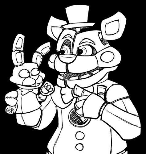 Funtime Freddy Free Colouring Pages