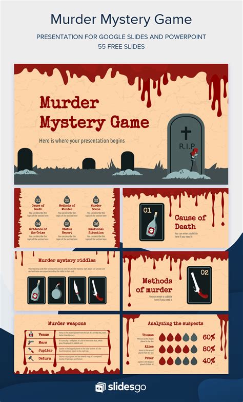 Murder Mystery Slides Template