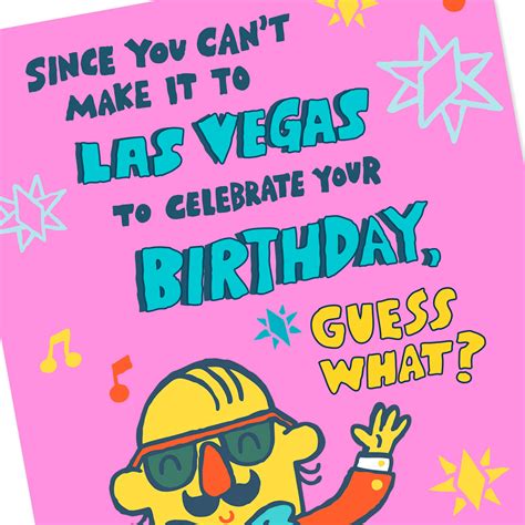 Las Vegas Style Funny Musical Birthday Card Greeting Cards Hallmark