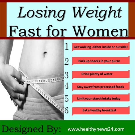 How To Lose Weight Fast For Women Top 6 Ways Healthynews24