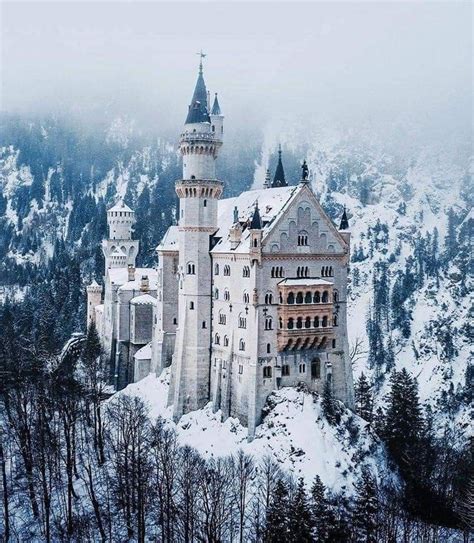 The Neuschwanstein Castle In Bavaria Germany Was Completed In The Late