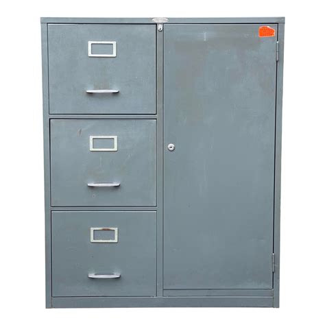 Cole Steel Locking Safe And File Cabinet Combo Chairish
