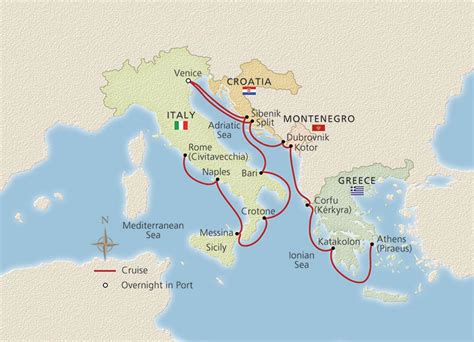 Italy The Adriatic And Greece Barcelona To Venice Cruise Overview