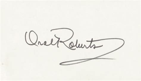 Oral Roberts Signatures Autographs And Manuscripts Historyforsale