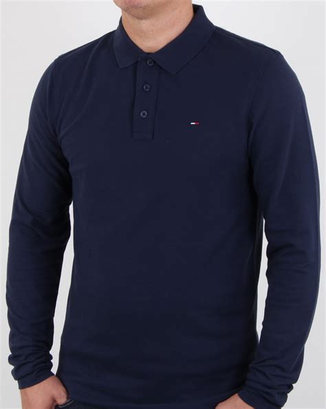 Save search view your saved searches. Tommy Hilfiger Long Sleeve Polo Shirt Navy, Mens, Cotton ...