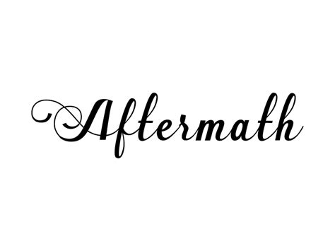 Aftermath Svg Typography Graphic By Expressyourself82 · Creative Fabrica