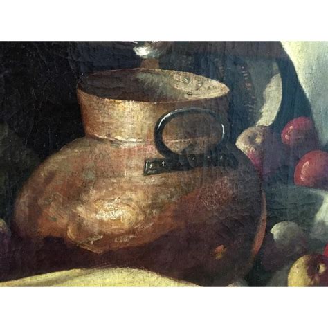 17th Century Antique Large Dutch Still Life With Fruit And Game Oil On