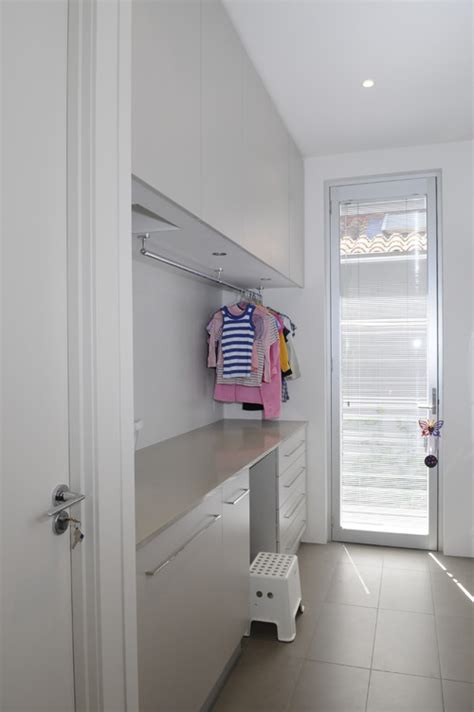 A laundry room makeover can be a huge project, however, attainable with the right tools and resources, and worth it in the end! How did you put up the closet rod that is hanging from the ...