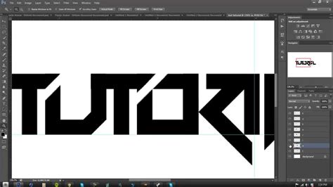 Tutorial Making A Text Logo In Photoshop Part Beginner Youtube