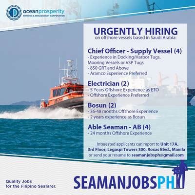 Seaman resume samples with headline, objective statement, description and skills examples. Able Seaman(4x), Bosun(2x), Electrician(2x), Chief Officer(4x) For Offshore Supply Vessel ...