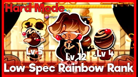 Chocolate Bonbon Low Spec Rainbow Rank Hard Mode 2nd Combi Cookie Run Ovenbreak Youtube