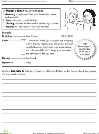 Should the united states stop using pennies? How to Write a Friendly Letter | Worksheet | Education.com ...