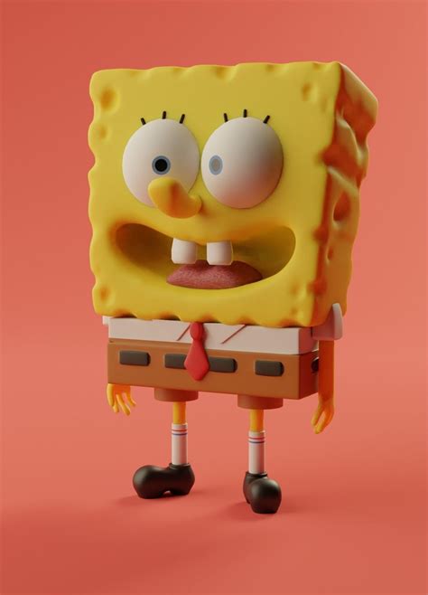 Spongebob 3d Model Rigged Cgtrader Imagesee