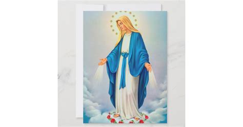 Our Lady Immaculate Conception Card Zazzle
