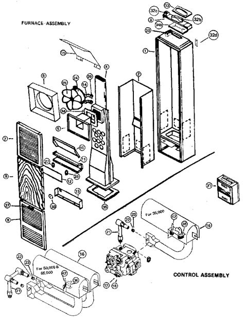 Icp Wall Furnace Parts Model Cf353 Sears Partsdirect