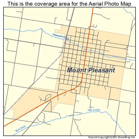 Aerial Photography Map Of Mount Pleasant Ut Utah