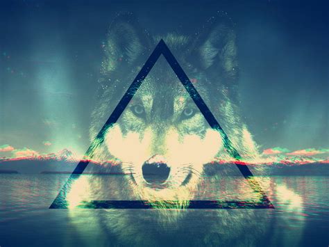 [48 ] Trippy Wolf Wallpapers Wallpapersafari