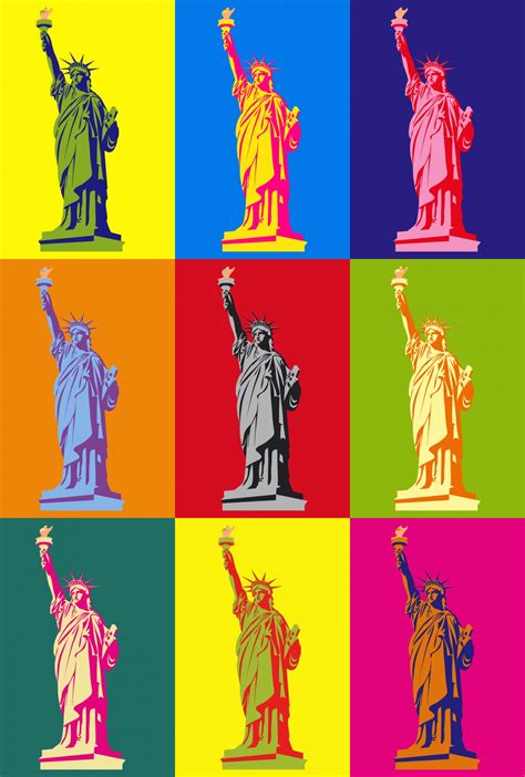 Statue Of Liberty Pop Art Free Stock Photo Public Domain Pictures