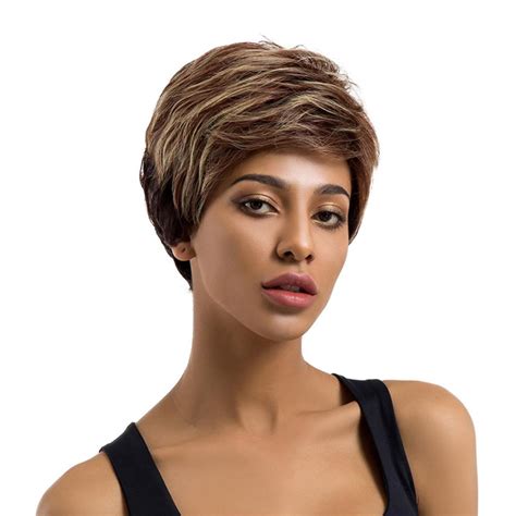 Factory Price 1pc Women Ladies Real Natural Short Straight Hair Wigs
