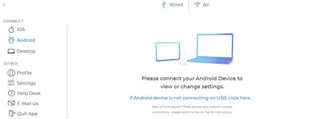 Connect Your Android Device Via Cable