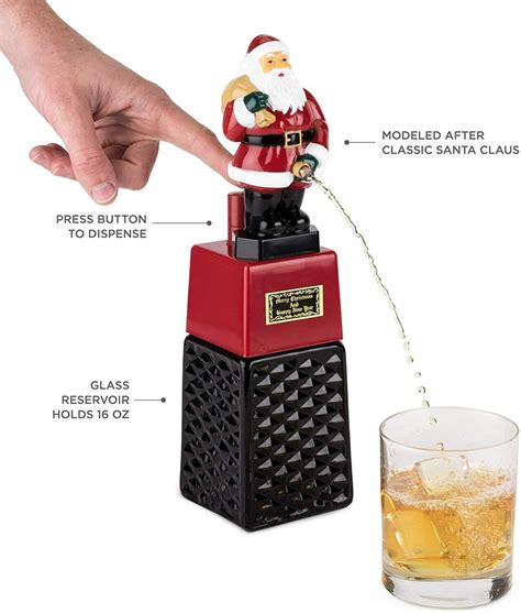 peeing santa liquid dispenser nib liquor shots tequilla gag t free ship ebay