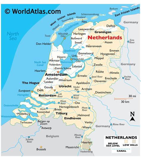 Netherlands Map / Geography of Netherlands / Map of Netherlands ...