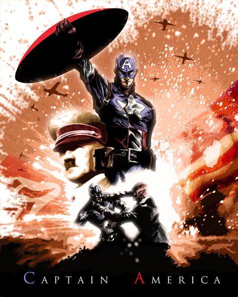 Fashion And Action Captain America In Action Art Gallery