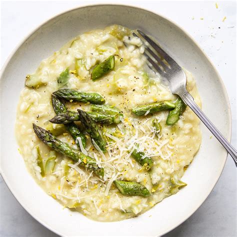 Creamy Asparagus Risotto With One Pot Version Little Vienna