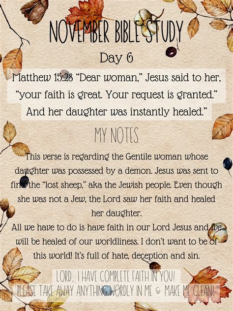 November Bible Study Day 6 🍁 Gallery Posted By Lainey Lemon8