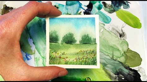 Watercolor Painting For Beginners Landscape Mini Monday 10 Real Time
