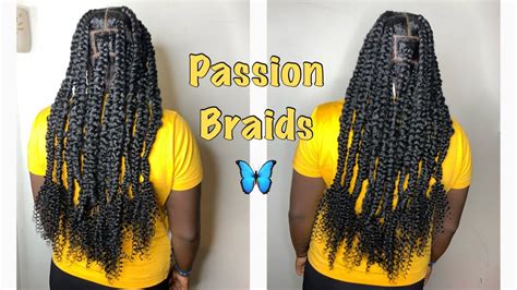 knotless passion braids first attempt youtube