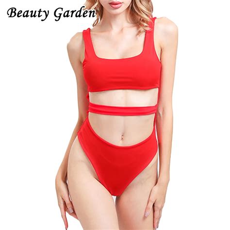 Beauty Garden Summer Women Jumpsuits Solid Sleeveless Hollow Out Swimwear For Women Sexy