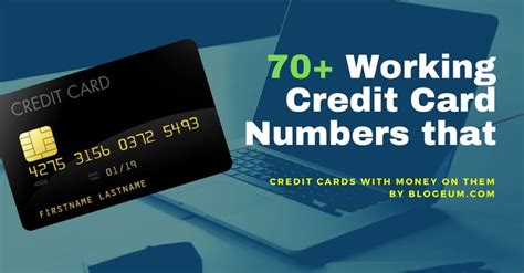 Working Credit Card Numbers 2020 Qcardg