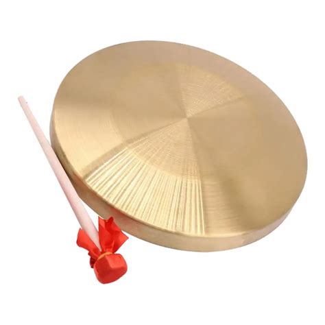 Traditional 6 Brass Chinese Wind Gong W Beater Hand Copper Gong