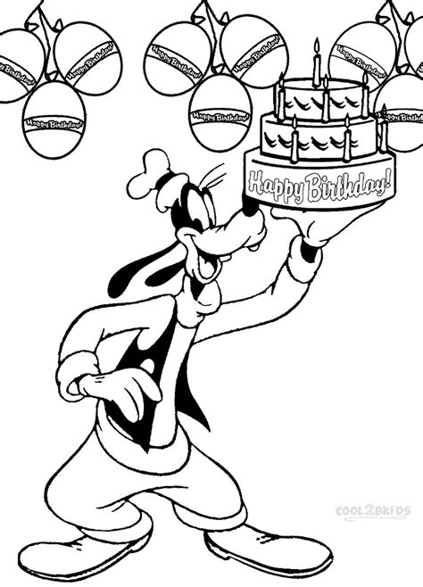 Looking for happy birthday coloring pages? Printable Goofy Coloring Pages For Kids