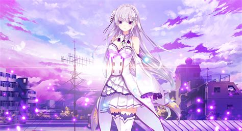 Emilia Re Zero Wallpaper Android Gambarku