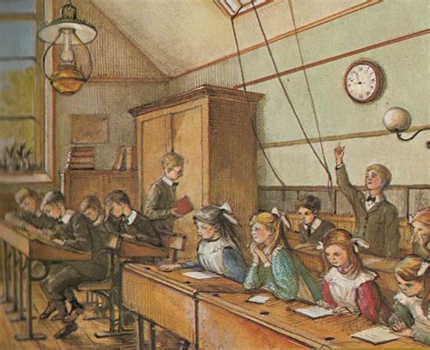 Edwardian Schoolroom Historical Illustration Wordless Picture Books My Pictures