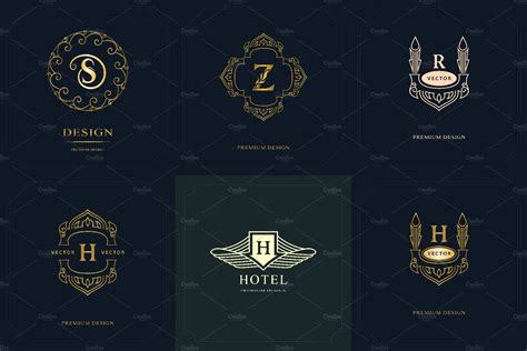 25 Elegant Monograms Branding And Logo Templates Creative Market