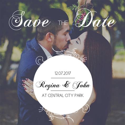 Save The Date Instagram Post Template Postermywall
