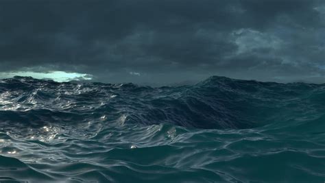 4k Waves On Rough Sea Or Stormy Ocean Uhd 3840 Royalty Free Video