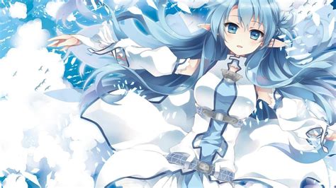 Anime Girl Blue Wallpapers Wallpaper Cave