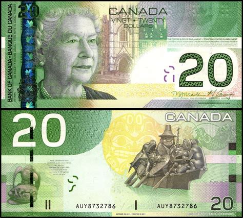 Canada 20 Dollars Banknote 2011 P 103h Unc