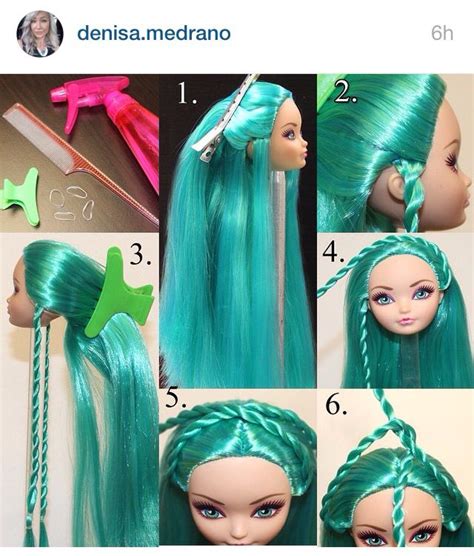 Hairstyle Tutorial By Denisa Medrano Part 1 Doll Wigs Bratz Doll