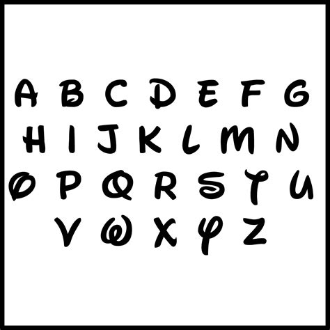 Alfabeto Tipo Disney De Colores Alphabet Letters Design Alphabet