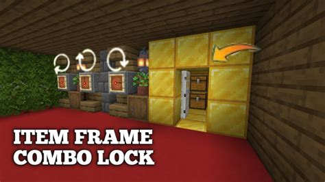 How To Make Item Frame Lock Combo A Secret Door In Minecraft Pocket