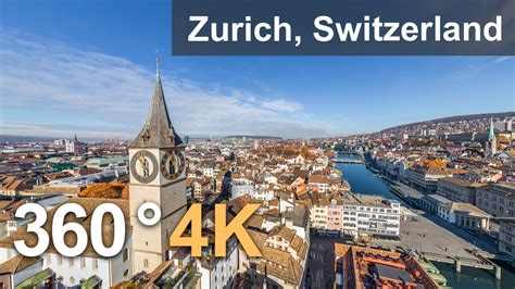 Zurich Switzerland Aerial 360 Video In 4k Virtual Travel Youtube