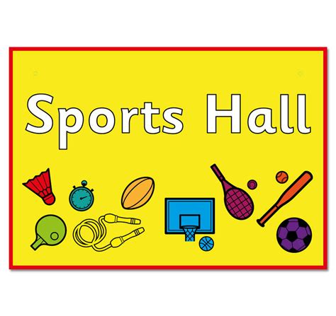 Sports Hall Sign